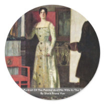 Self-Portrait Of The Painter And His Wife Sticker