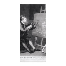Self Portrait Painting the Comic Muse Stretched Canvas Prints