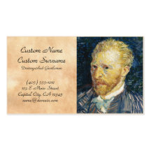 Self Portrait Vincent van Gogh fine art painting Business Cards