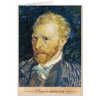 Self Portrait Vincent van Gogh fine art painting Greeting Card