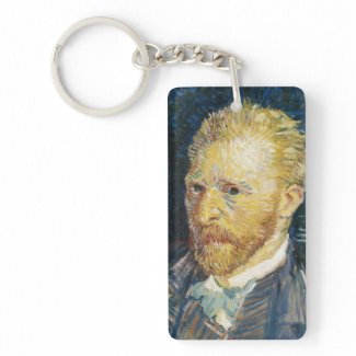 Self Portrait Vincent van Gogh fine art painting Acrylic Key Chain