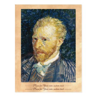 Self Portrait Vincent van Gogh fine art painting Post Cards
