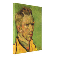 Self Portrait, Vincent van Gogh. Portrait oil pain Gallery Wrap Canvas