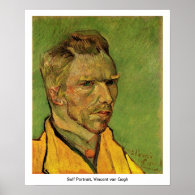 Self Portrait, Vincent van Gogh. Posters