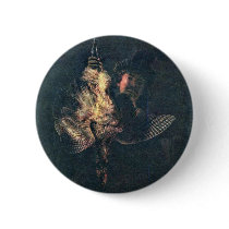 Self-Portrait With A Dead Bittern By Rembrandt Har Button