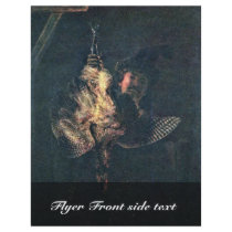 Self-Portrait With A Dead Bittern By Rembrandt Har Flyer
