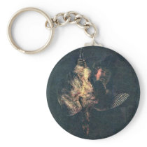 Self-Portrait With A Dead Bittern By Rembrandt Har Key Chains