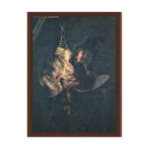 Self-Portrait With A Dead Bittern By Rembrandt Har Postcard