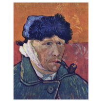 Self-Portrait With Bandaged Ear By Vincent Van Gog Letterhead