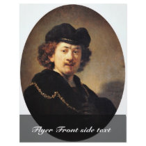 Self-Portrait With Beret And Gold Chain [1]. Personalized Flyer
