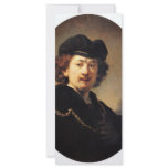 Self-Portrait With Beret And Gold Chain [1]. Custom Rack Card