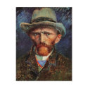 Self-Portrait with Grey Felt Hat, Vincent van Gogh postcards