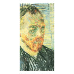 Self-portrait with Japanese woodblock - van Gogh photo cards