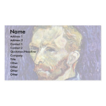 Self Portrait With Palette By Vincent Van Gogh Business Card Templates