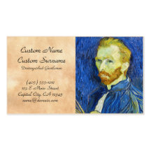 Self Portrait with Pallette vincent van gogh Business Card