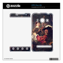 Self-Portrait with Saskia by Rembrandt Decals For HTC Evo 4G