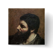 Self Portrait with Striped Collar Button