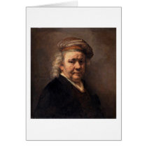 Self-Portrait With Turban By Rembrandt Van Rijn Greeting Card
