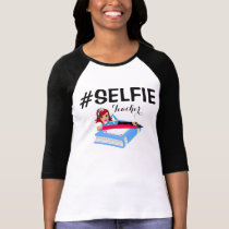 t-shirt, selfie, facebook, hashtag, education, school, autism, teacher, Camiseta com design gráfico personalizado