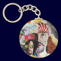 SELFPORTRAIT WITH THE CRITICAL EYE keychains