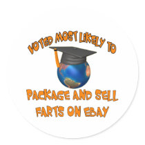 Sell Farts Round Sticker