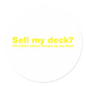 Sell My Deck stickers by HOTDJGEAR Sell My Deck stickers