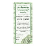 SELL TO Tax or Accountant Business Brochure Cards Customized Rack Card