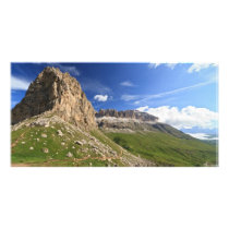 Sella mountain and Pordoi pass