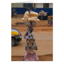 Selling Bread in Ghana Cards
