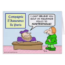 Selling insurance to Nostradamus cards