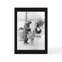 Selling Pretzels in NYC 1917 cards