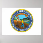 Sello del estado de Minnesota Poster
