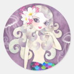 Sellos de los pegatinas de la sirena de Amethyste