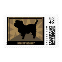 Sellos terrosos del Affenpinscher