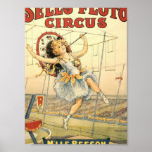 Sells Floto circus M'lle Beeson Poster