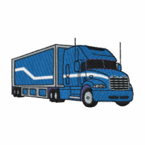 Semi Truck and Trailer embroidered shirts