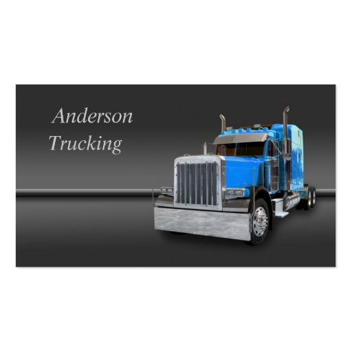 Semi Truck  Business Card (front side)