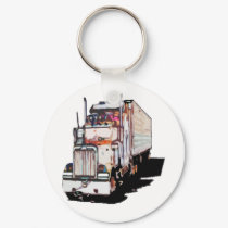 Semi Truck keychain