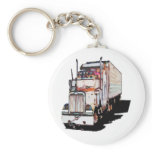 Semi Truck keychain