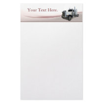 Semi Truck Stationery Paper