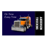 Semi Truck Transportation Company Business Card