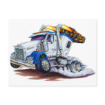 Semi Truck with Sleepercab postcards