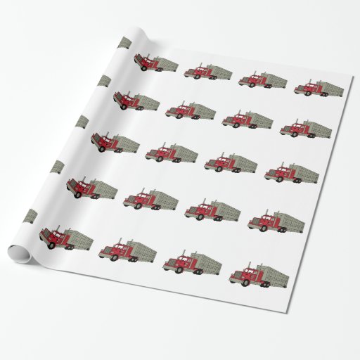Semi Truck Wrapping Paper Zazzle