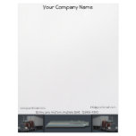 Semi Trucks on Steel Colored Border Letterhead