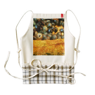 Semillas de la papaya delantal zazzle HEART