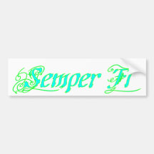 Semper Fi Bumper Sticker