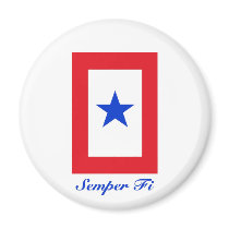 Semper Fi - Family Flag Fridge Magnet
