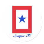 Semper Fi - Family Flag Stickers