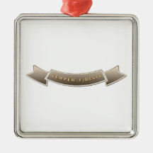 Semper Fidelis Christmas Tree Ornament