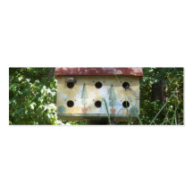 Señal del Birdhouse Tarjetas Personales
